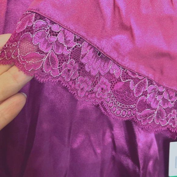 Morgan Taylor Intimates-2 PC. Nightgown LG & Robe XL-Lace/Diamond/Sparkle-NWT - Picture 6 of 16